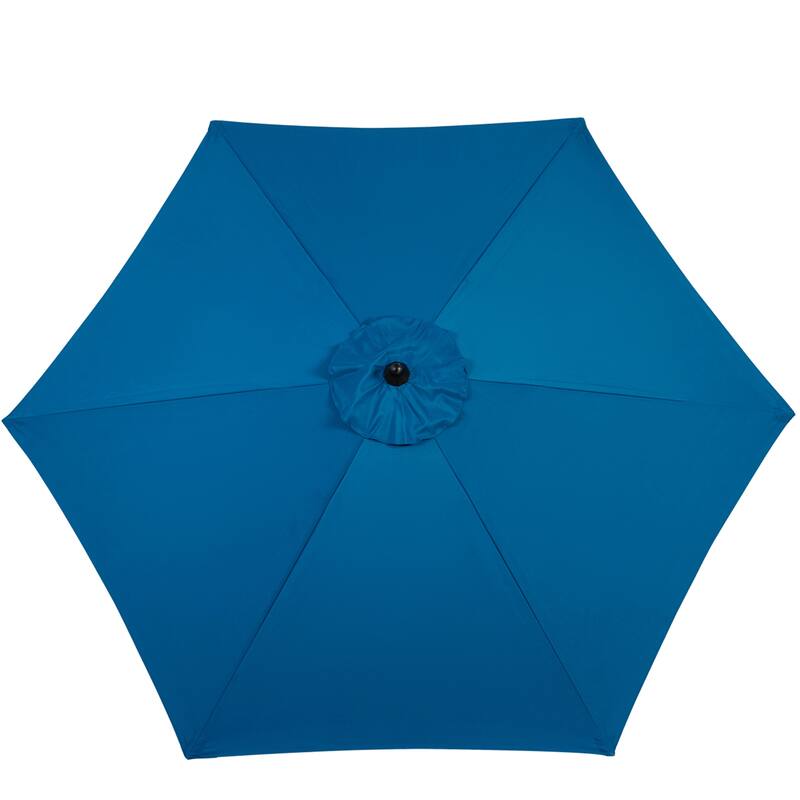 104" Patio Umbrella with Push Button Tilt,6 Ribs and Crank (No Base)
