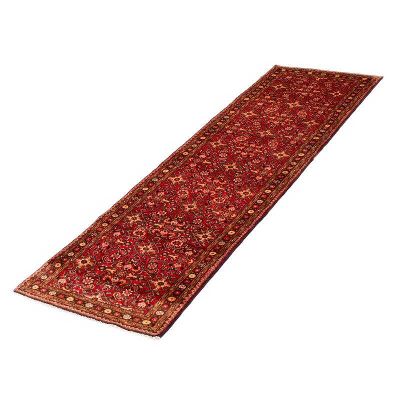 ECARPETGALLERY Hand-knotted Andelz Red Wool Rug - 2'9 x 9'6