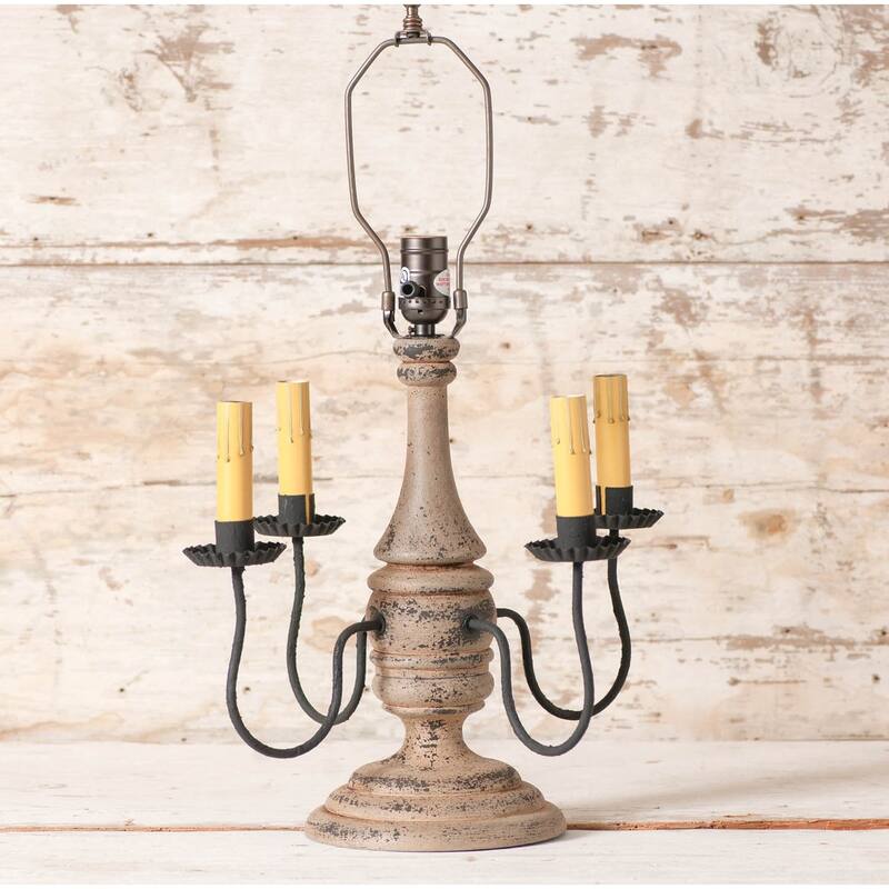 Irvins Country Tinware Jamestown Table Lamp Base Hartford Buttermilk - 21.5 X 14.5 X 14.5 inches