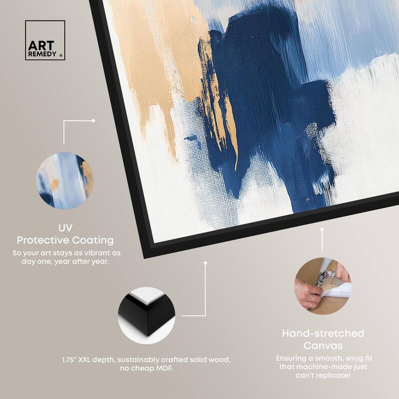 Tranquil Blue Depths I Canvas by Art Remedy