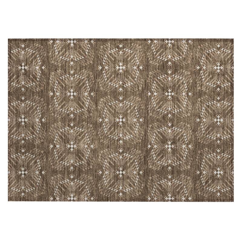 Machine Washable Indoor/ Outdoor Modern Frontenac Chantille Rug