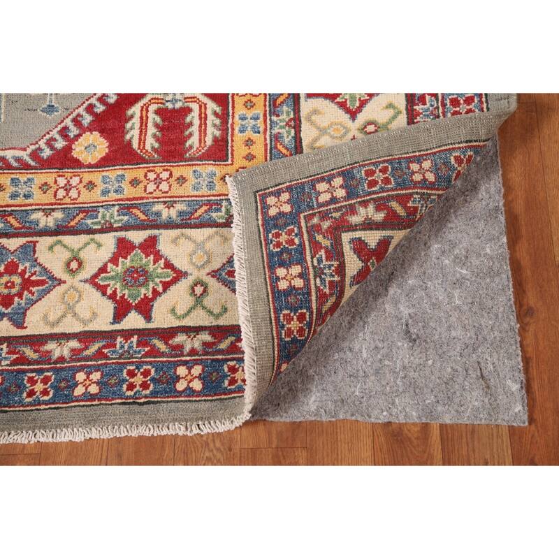 Kazak Area Rug Hand-Knotted Wool Carpet - 6'9" x 9'8"