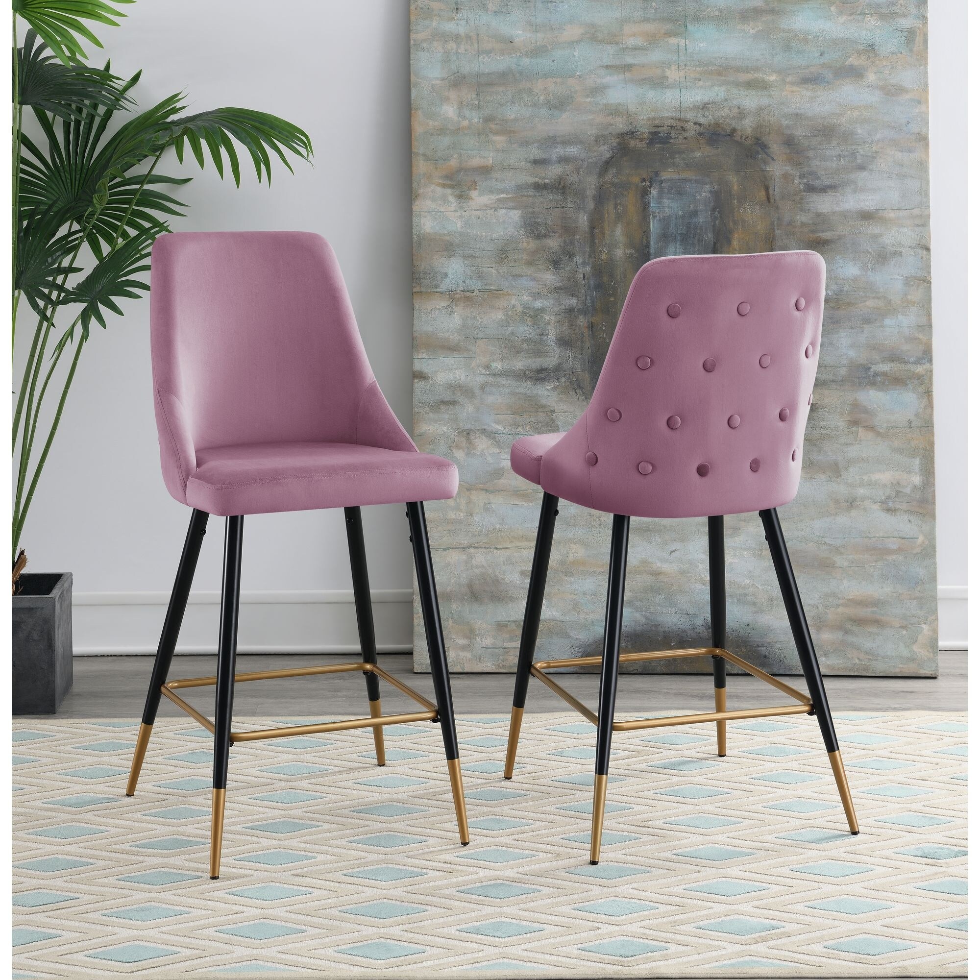 Blush shop counter stool