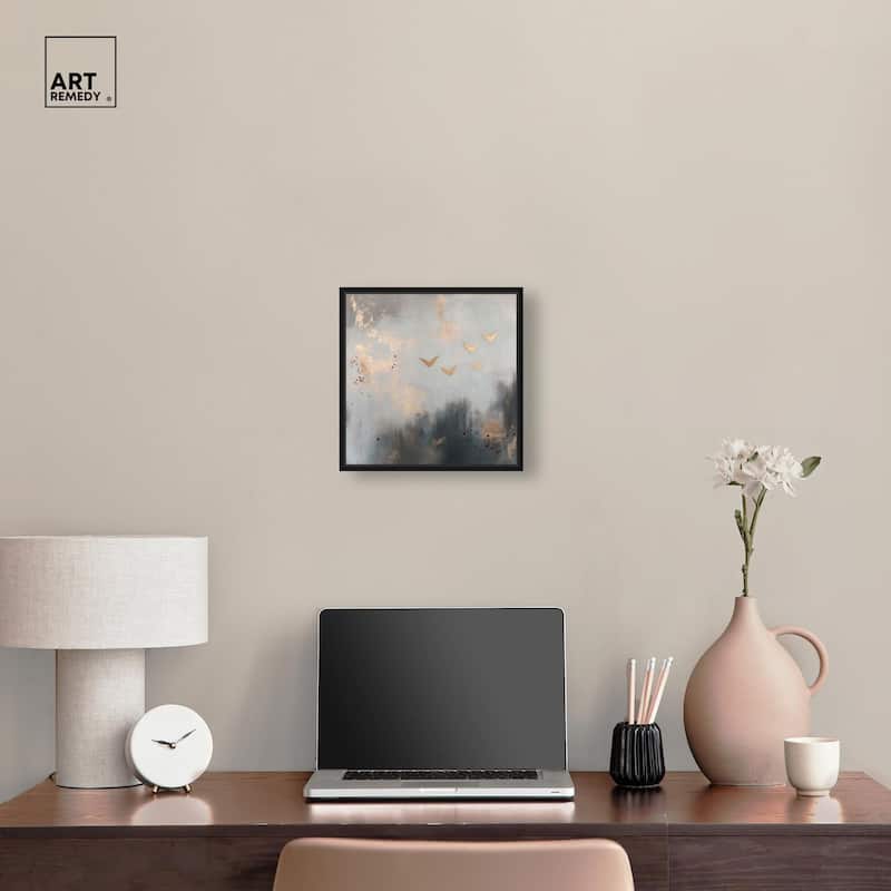 Golden Nebula Canvas by Art Remedy
