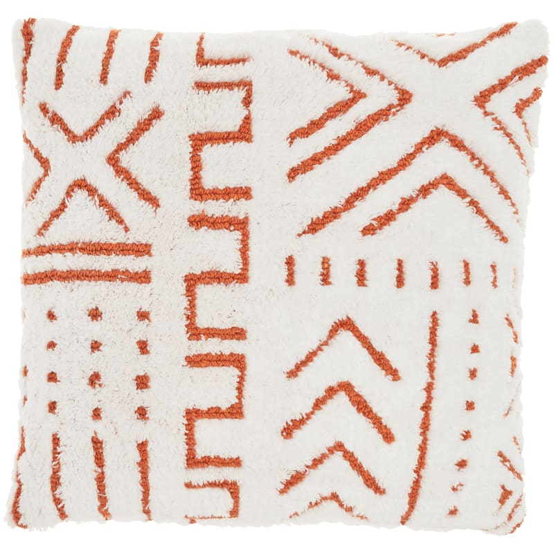 Mina Victory Life Styles Textured Geometric Boho Throw Pillow , ( 20" X 20" )