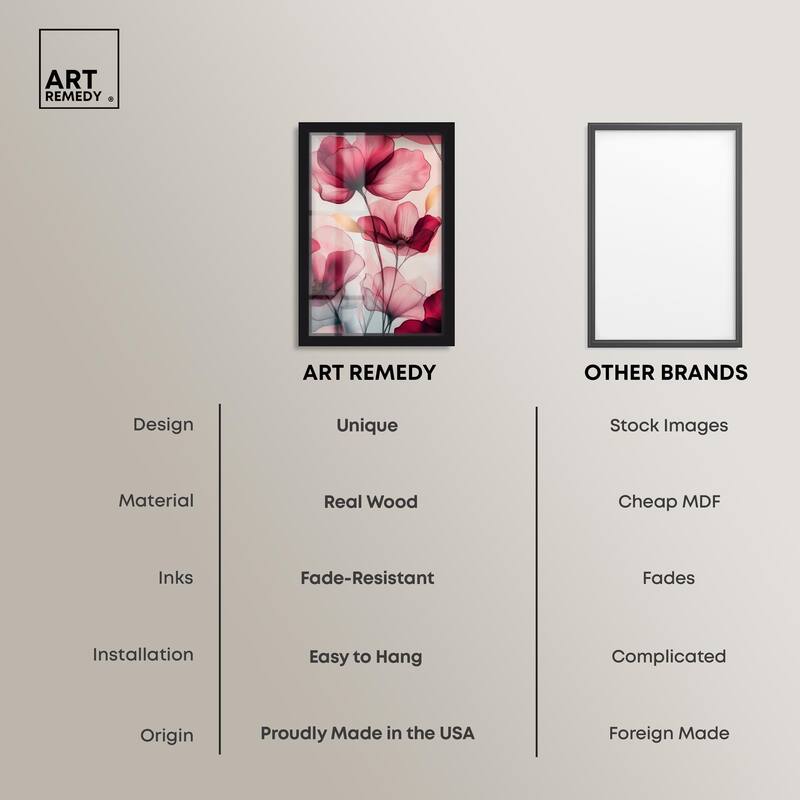 Chiffon Cherry Charm Shadowbox by Art Remedy