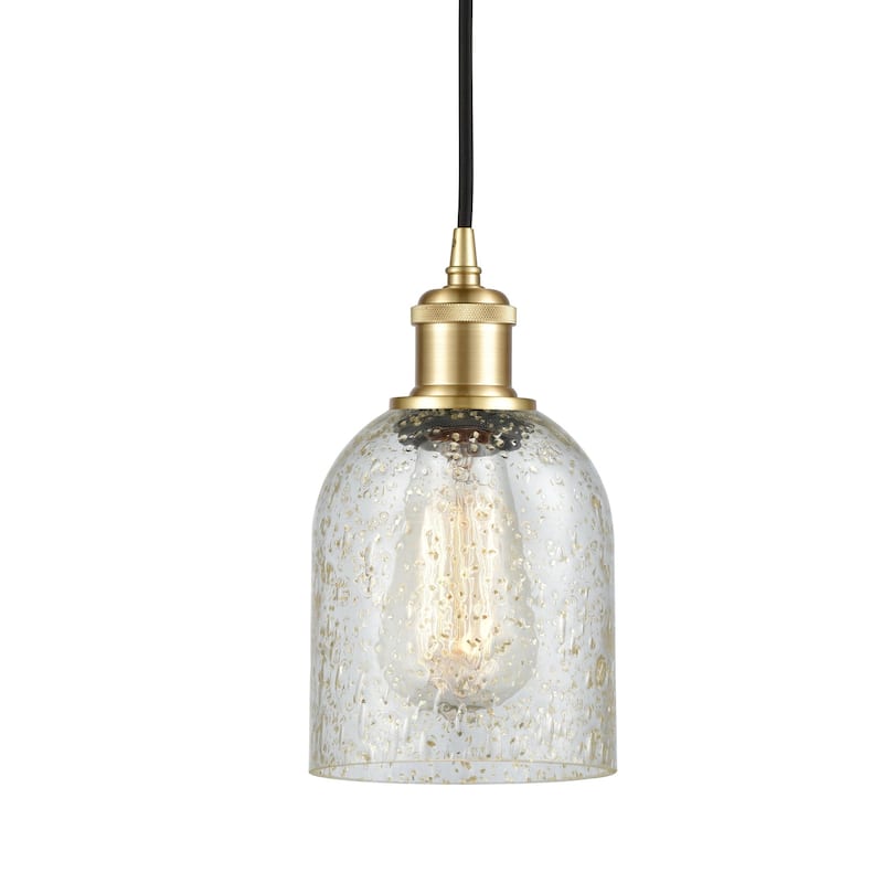 Innovations Lighting 516-1P-10-5 Caledonia Pendant Caledonia 5" Wide - Mica / Satin Gold