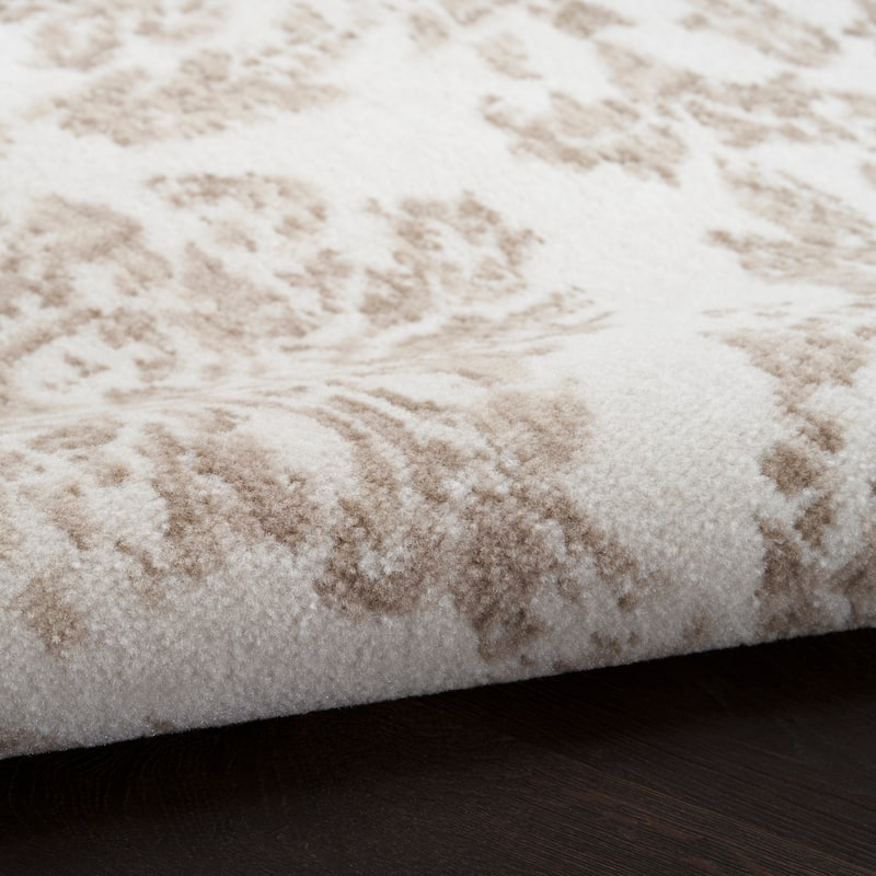 Nourison Jubilant Vintage Farmhouse Damask Area Rug