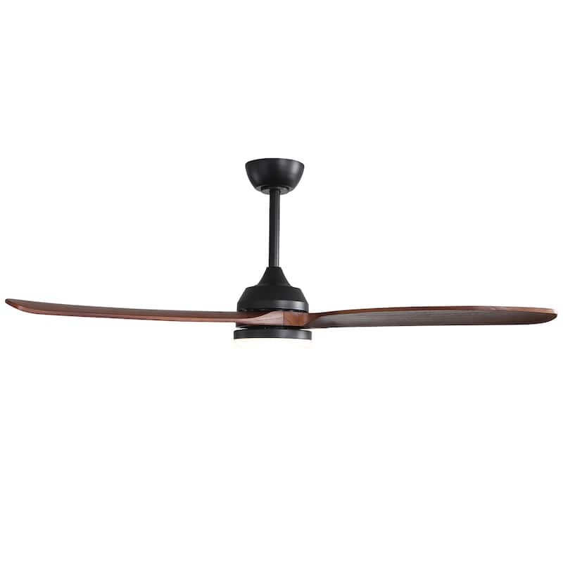 Sofucor 45 Inch Ceiling Fan with Light and Remote,Indoor/Outdoor with 3-Timer,Low Profile Quiet for Bedroom Living Room Patio