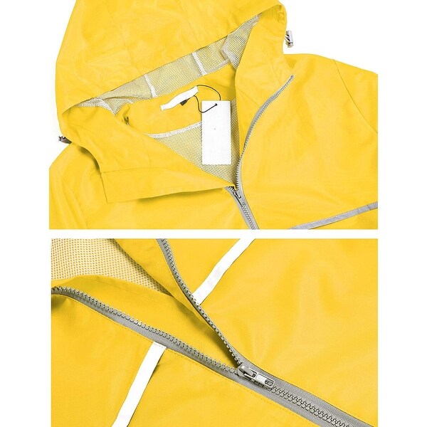 lightweight rain jacket with hood womens