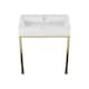 Option Glossy White / Brushed Gold