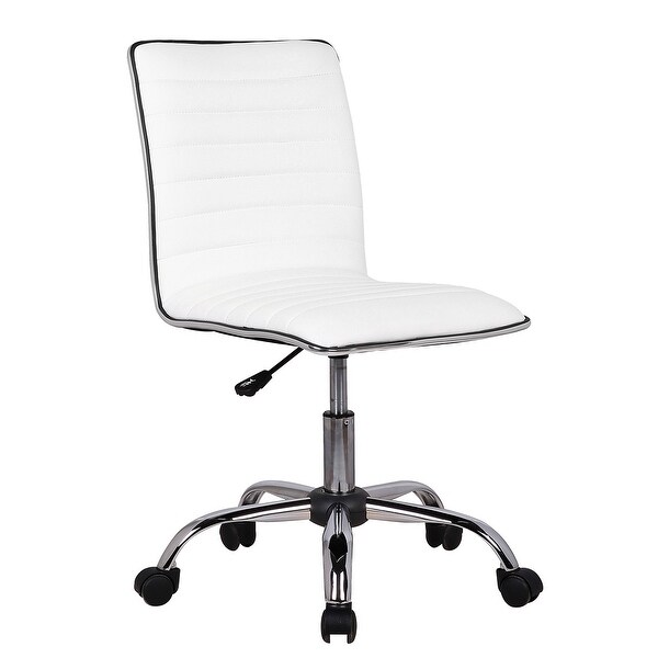 Shop Belleze Ribbed Office Chair Armless Seat Desk Seat ...