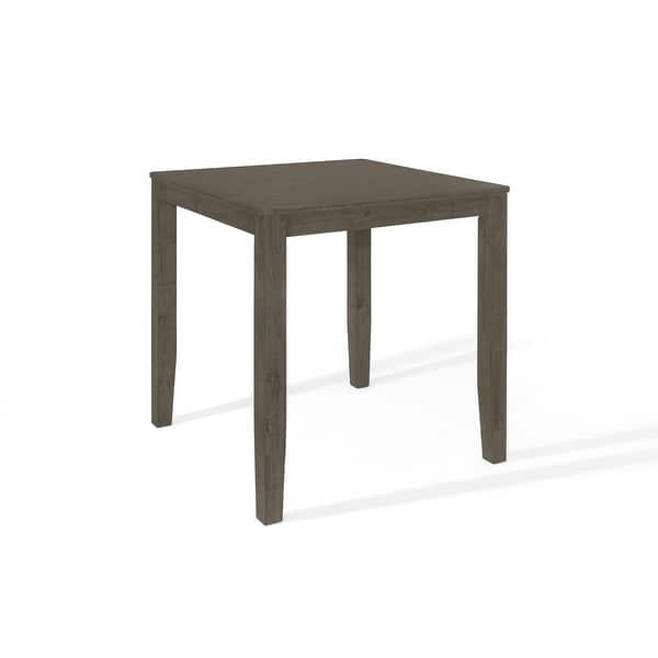 CraftPorch Simple Rustic Square Counter Height Dining Table - Grey ...