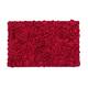 Home Weavers Bellflower Collection Absorbent Cotton Machine Washable Bath Rug 21"x34" - Red