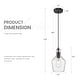 preview thumbnail 11 of 20, 1-Light Adjustable Kitchen Pendant Light