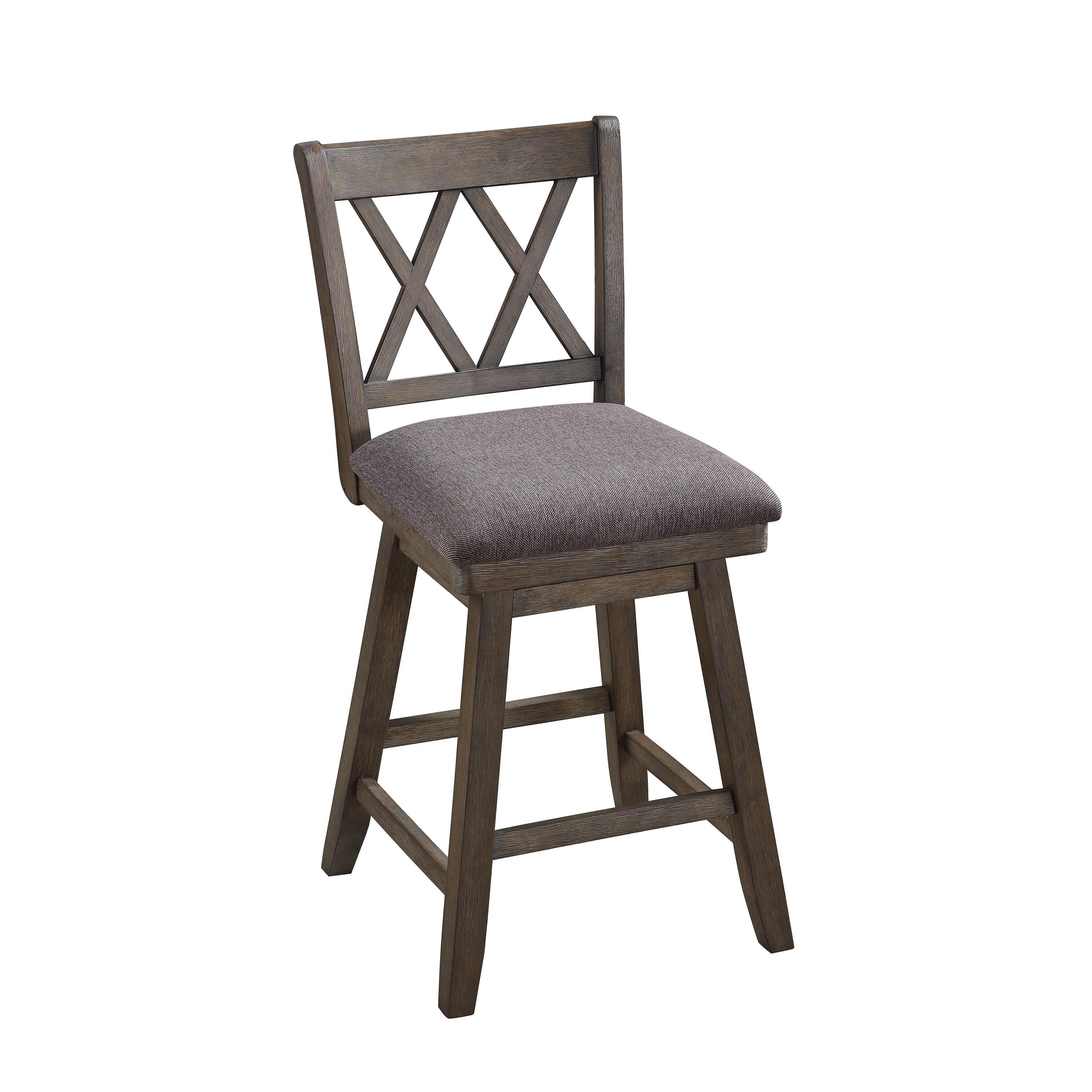 Distressed walnut online bar stool