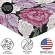 preview thumbnail 5 of 4, Sweet Jojo Designs Black Rose Pink Boho Shabby Chic Floral Girl Fitted Crib Sheet Purple Bohemian Vintage Garden Flower Nature