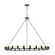 The Gray Barn Liam 48-inch Round Wagon Wheel 24-light Chandelier - Rustic Iron