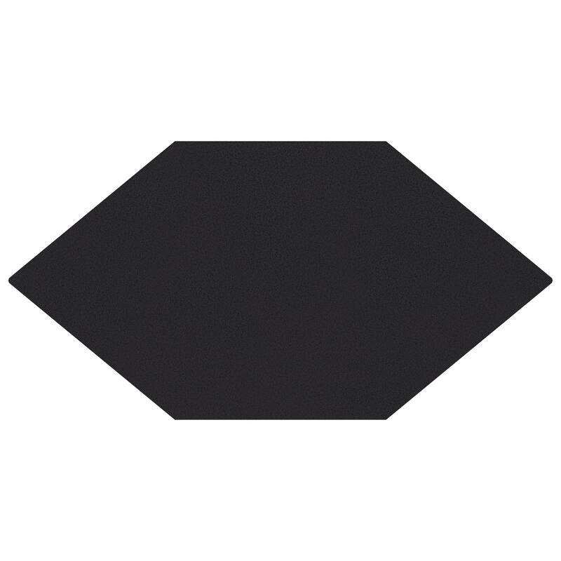 Merola Tile Textile Basic Kayak Black 6-1/2" x 12-1/2" Porcelain Floor and Wall Tile - Case (20 Tiles)