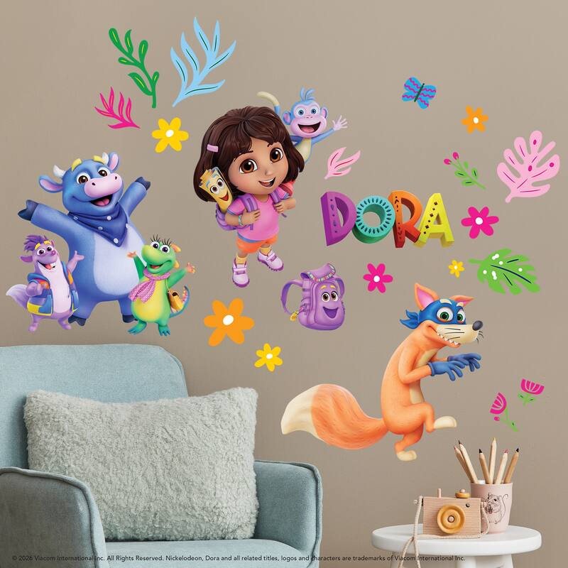 RoomMates Dora and Friends Peel and Stick Wall Decals