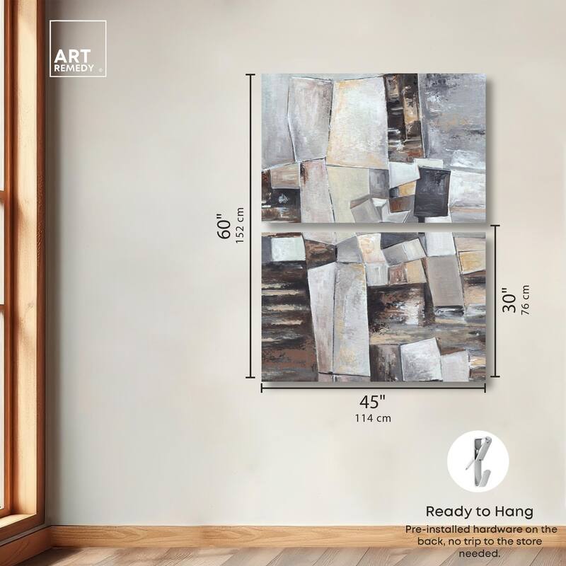 Inside the Future Canvas Set of 2 by Art Remedy, Gallery Wrapped