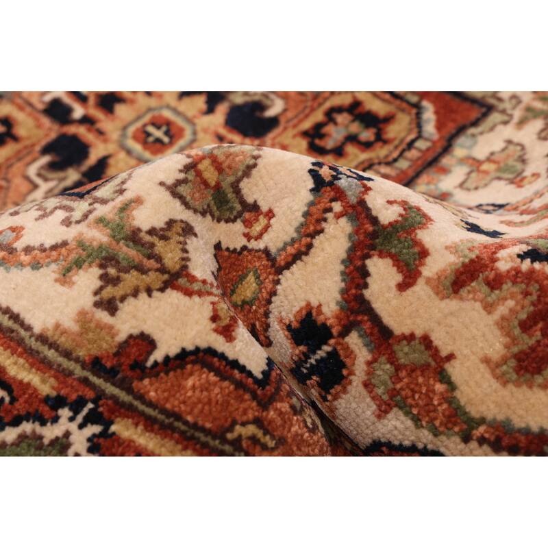 ECARPETGALLERY Hand-knotted Jules Sultane Cream Wool Rug - 2'6 x 9'11