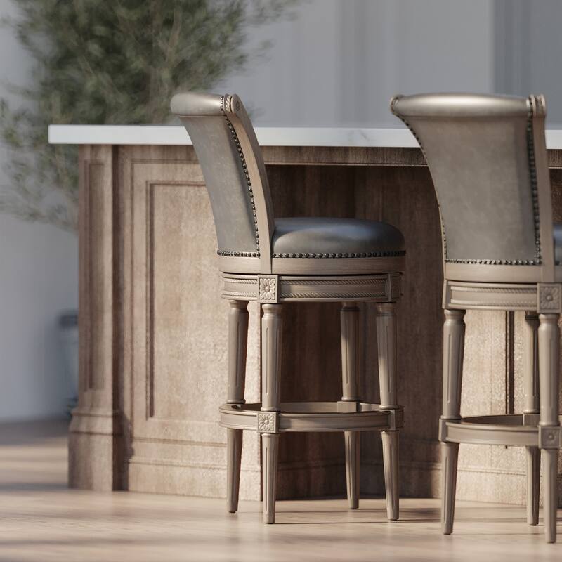 Maven Lane Pullman Swivel Kitchen Dining Stool