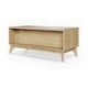preview thumbnail 6 of 12, Studio London Zappa 2 Drawer Oak Wooden Coffee Table with Storage