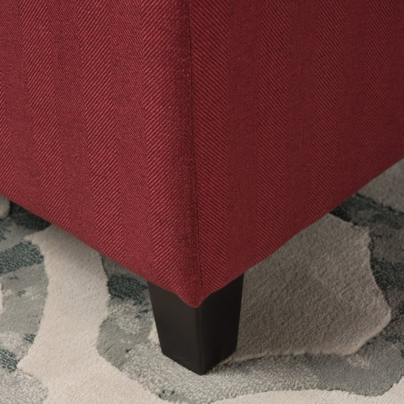Roomfitters Upholstered Storage Ottoman, Modern Bench with Lift-Top Lid for Entryway, Living Room