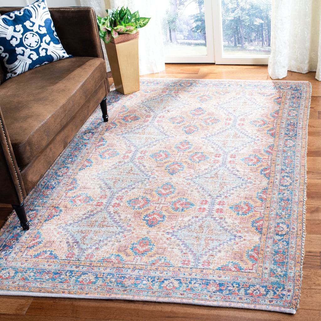 SAFAVIEH Handmade Saffron Aubree Modern Tribal Cotton Rug