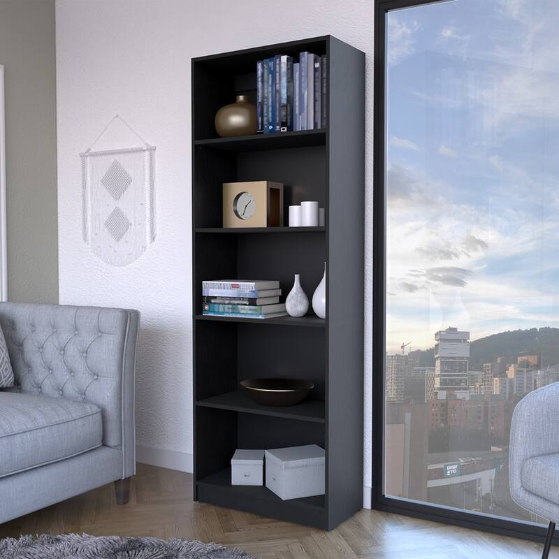 Bookcase 4-Shelves Benzoni, Office, White,High quality and durable