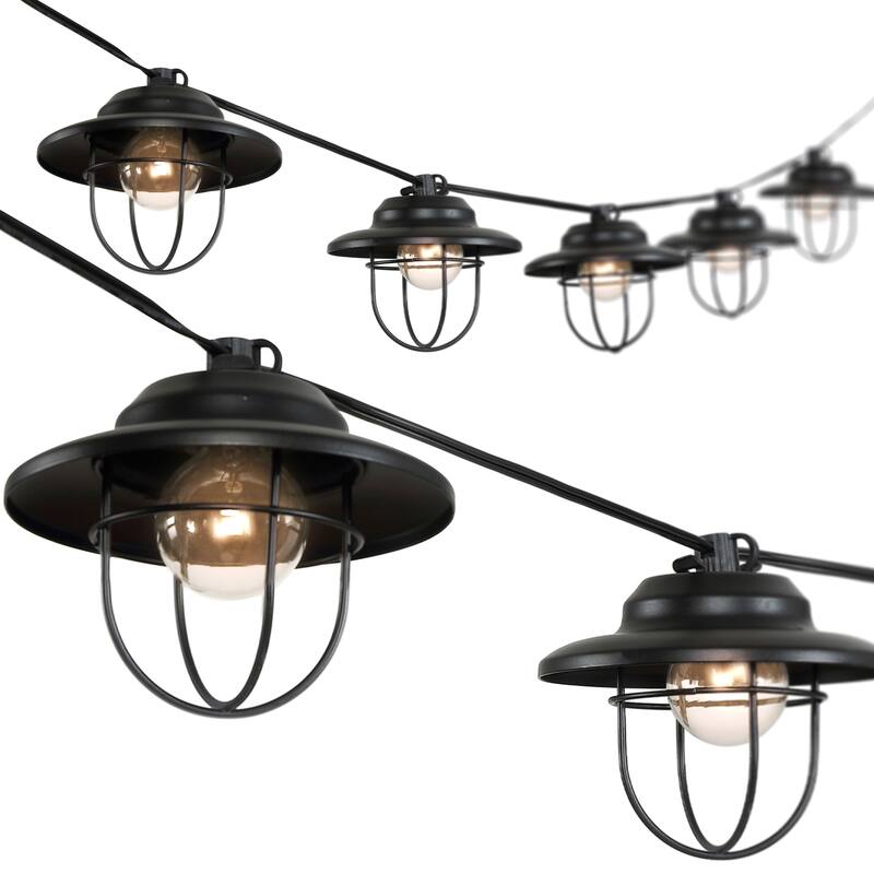 JONATHAN Y 10 ft G40 String Lights - 10-Light, Indoor/Outdoor - 10-Light
