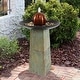 preview thumbnail 5 of 7, Decorative Orb Slate Outdoor Water Fountain - 38"
