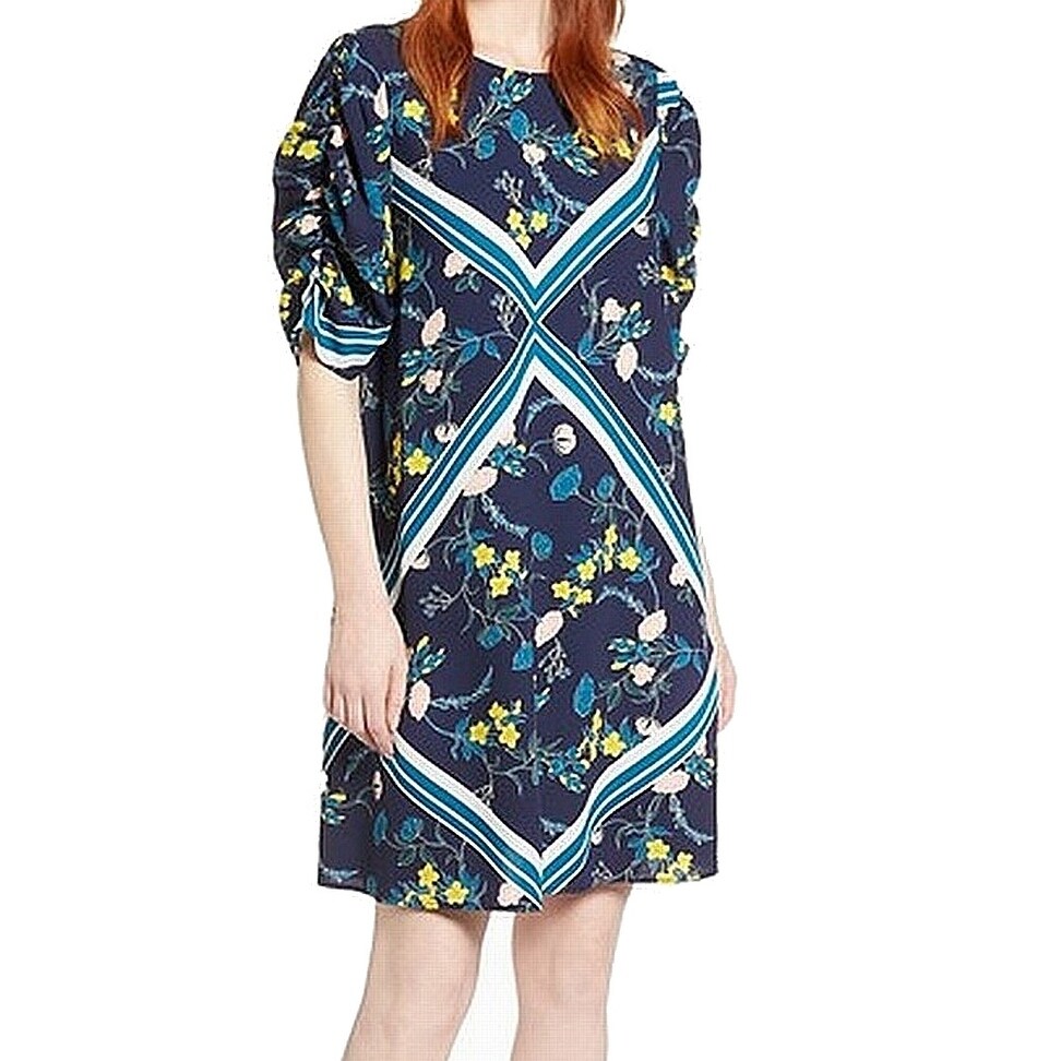 halogen bow back ponte shift dress