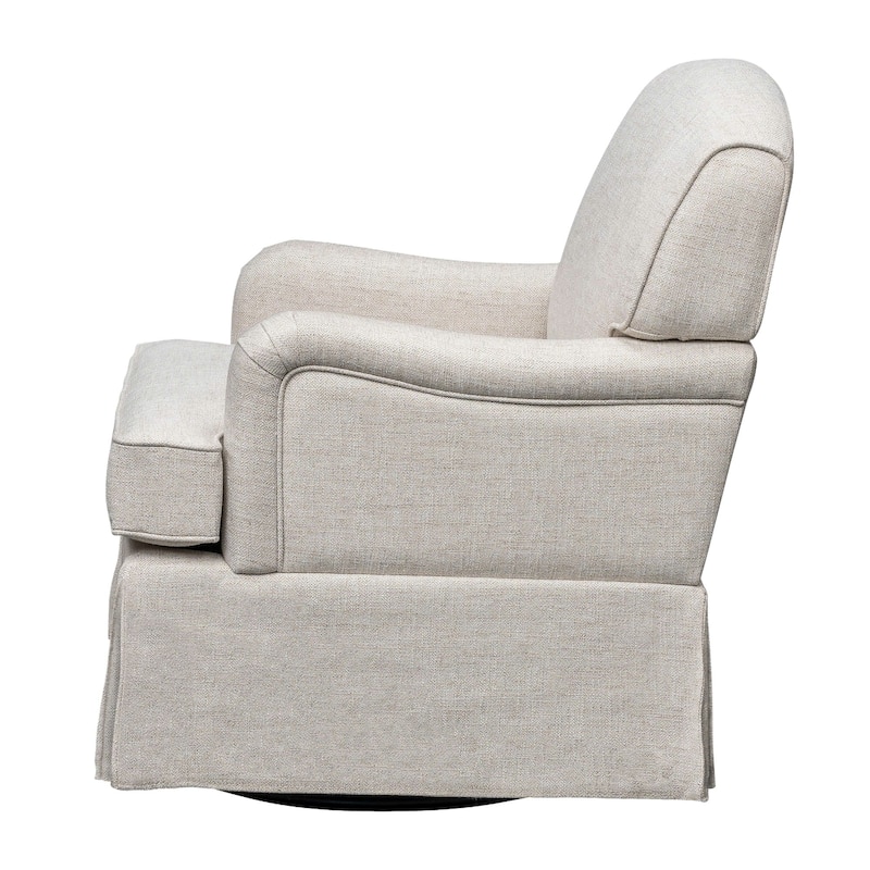 Martha Stewart Melody Swivel Glider Skirted ArmChair - See below