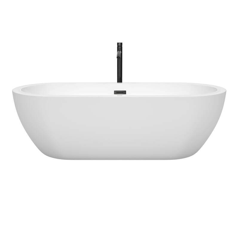 Wyndham Collection Soho 72-inch Freestanding Bathtub with Faucet