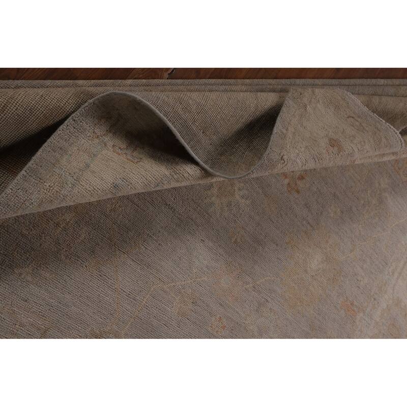 Oushak Vegetable Dye Area Rug Handmade Wool Carpet - 8'3"x 10'2"