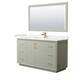 Option Light Green, Bronze Trim, Carrara Cult. Marble Top