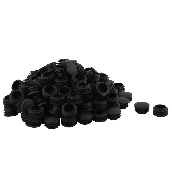 Plastic Round Shaped Desk Table Chair Leg Floor Protector Tube Insert 150 Pcs