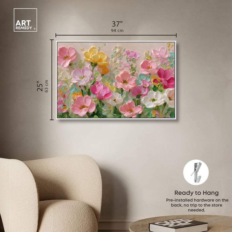 Expressed in Petals I Canvas by Art Remedy