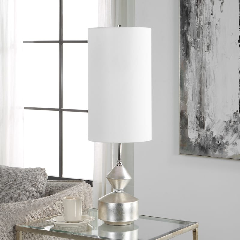 Uttermost Vial Silver Buffet Lamp - 10.5 W X 32.5 H X 10.5 D (in)