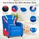 preview thumbnail 7 of 18, Kids Recliner Chair Gaming Sofa PU Leather Armchair w/Side Pockets - 21.5'' x 20'' x 30'' (L x W x H)