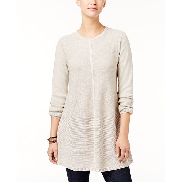 brown tunic sweater