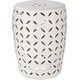 preview thumbnail 6 of 7, Artistic Weavers Kelsey Ceramic Indoor/ Outdoor Decorative Stool Off White