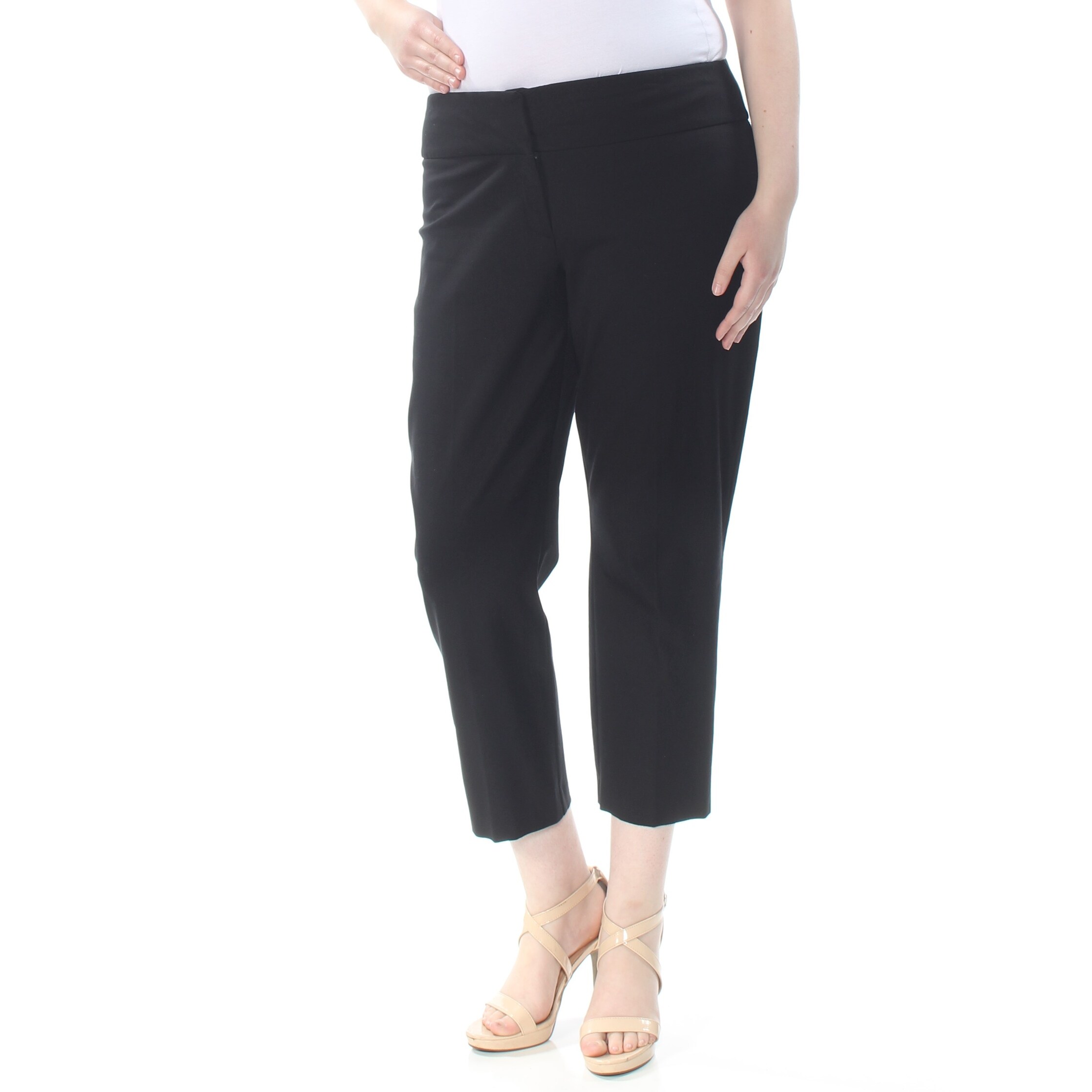 black cropped work pants