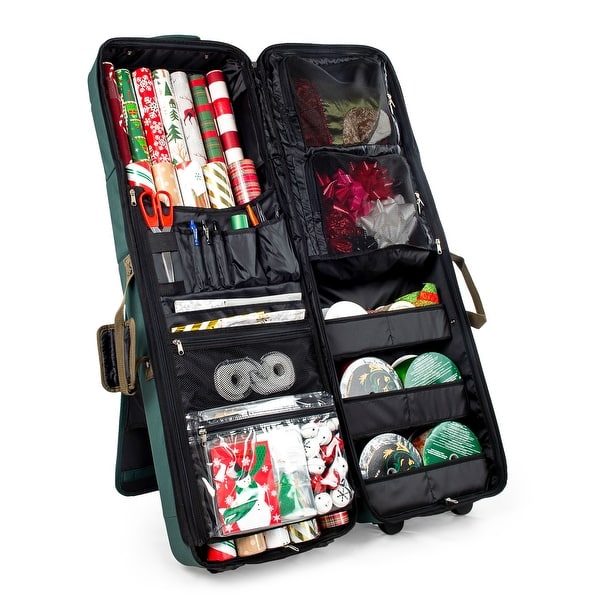 slide 2 of 15, Rolling Vertical Wrapping Paper Storage Container