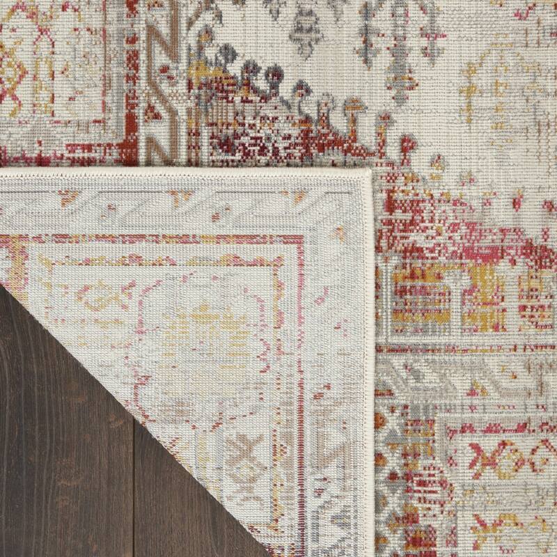 HomeRootsFloral Transitional Rectangle Area Rug - 142' X '106' X '0.5