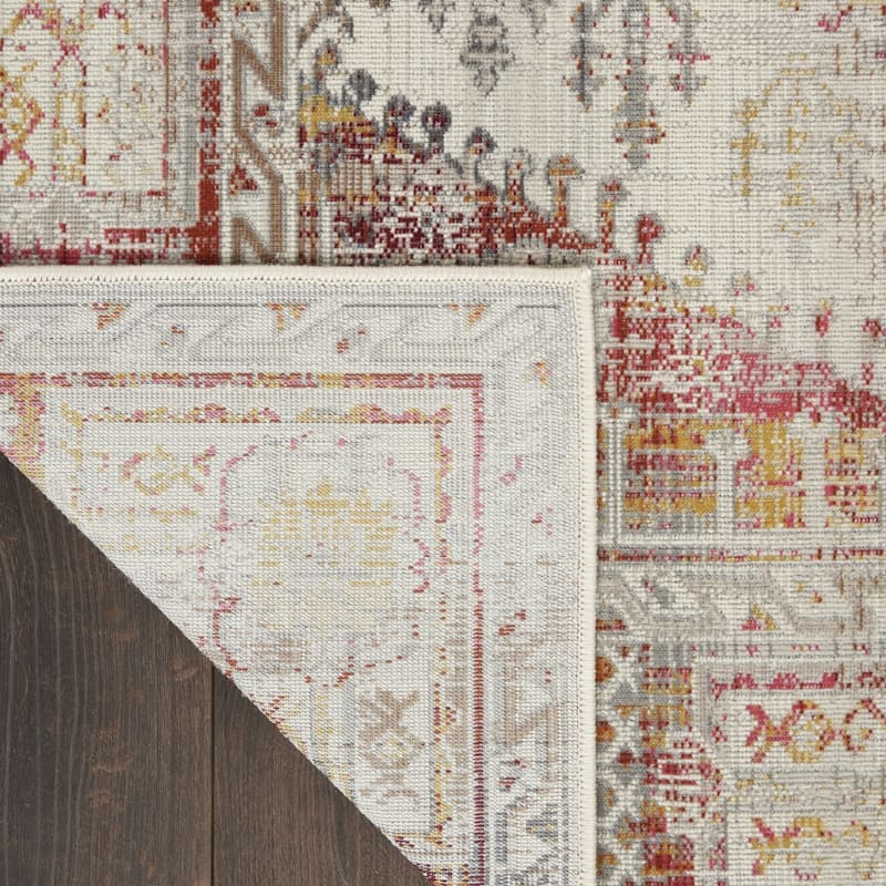 HomeRootsFloral Transitional Runner Area Rug - 96' X '28' X '0.5