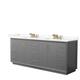 Option Dark Gray, Bronze Trim, Giotto Quartz Top