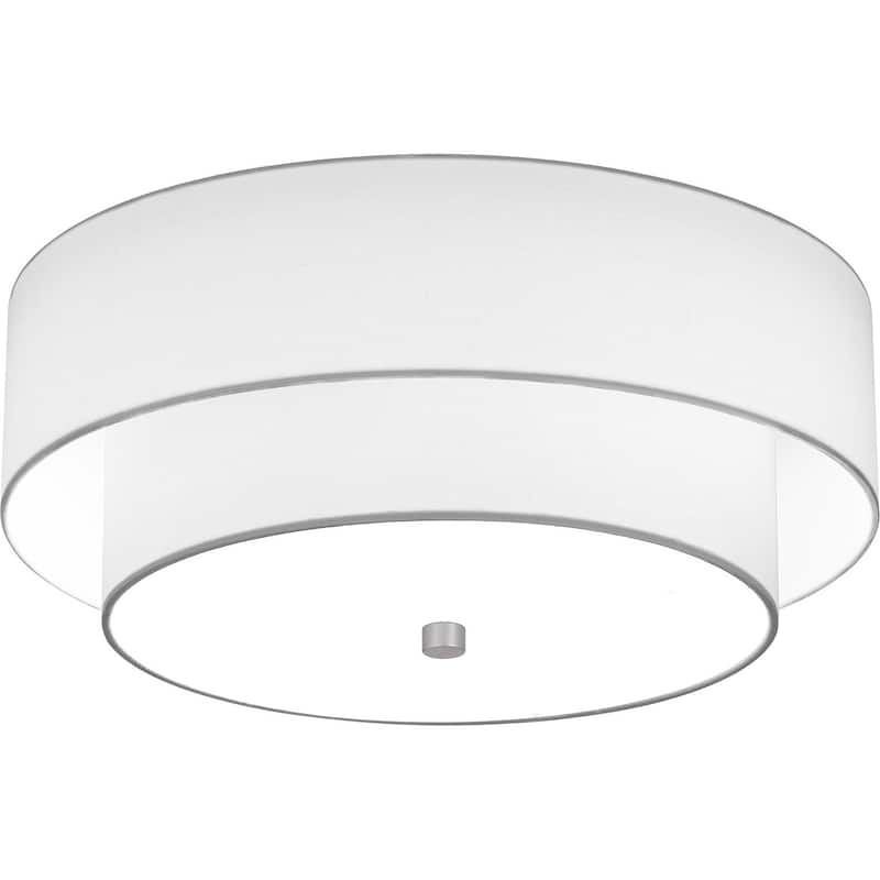 Quoizel Semi-Flush Mount 2-Light Semi-Flush Mount in Brushed Nickel